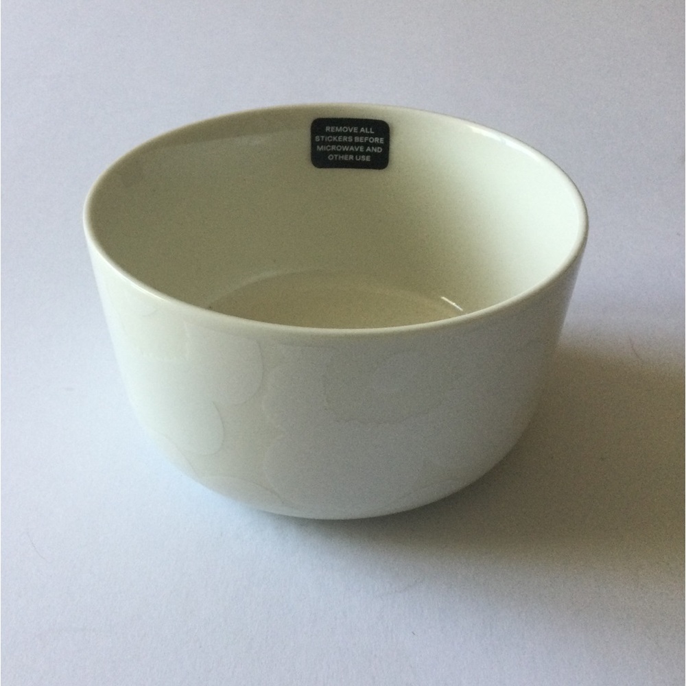 MARIMEKKO OIVA UNIKKO WHITE POPPY BOWL NEW